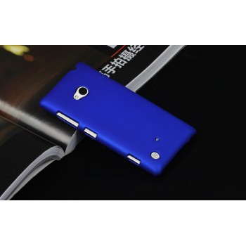 Пластиковый матовый непрозрачный чехол для Nokia Lumia 720 Синий