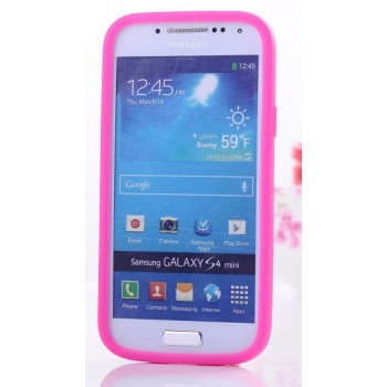 Силиконовый объемный M&M чехол для Samsung Galaxy S4 Mini Пурпурный