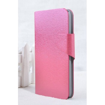 Текстурный чехол флип подставка на пластиковой основе с отделением для карт и крепёжной застёжкой для ASUS Zenfone 6 Розовый