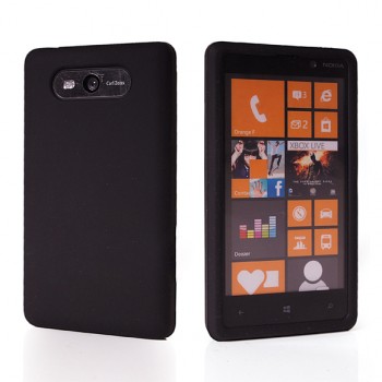 Силиконовый матовый непрозрачный чехол для Nokia Lumia 820