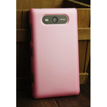 Пластиковый матовый металлик чехол для Nokia Lumia 820