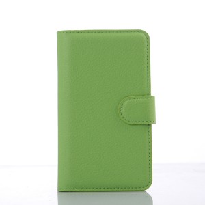 Чехол портмоне подставка с защелкой для Sony Xperia E4g Зеленый
