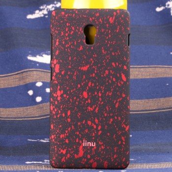 Пластиковый матовый дизайнерский чехол с голографическим принтом Звезды для Lenovo Vibe P1 Красный