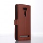 Чехол портмоне подставка с защелкой для ASUS ZenFone 2 Laser 6, цвет Коричневый