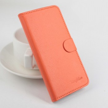Чехол портмоне подставка с защелкой для Sony Xperia C4 Оранжевый