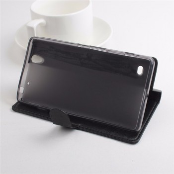 Чехол портмоне подставка с защелкой для Sony Xperia C4 Черный
