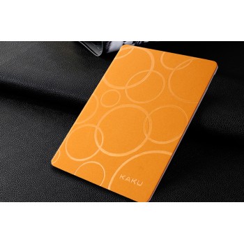 Чехол книжка подставка текстура Узоры на поликарбонатной основе для Samsung Galaxy Tab S 10.5 Оранжевый