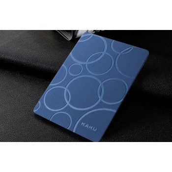 Чехол книжка подставка текстура Узоры на поликарбонатной основе для Samsung Galaxy Tab S 10.5 Синий