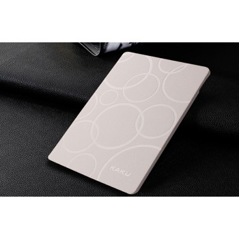 Чехол книжка подставка текстура Узоры на поликарбонатной основе для Samsung Galaxy Tab S 10.5 Белый