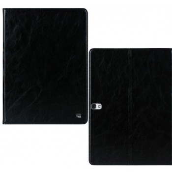 Кожаный чехол книжка подставка на поликарбонатной основе подставка для Samsung Galaxy Tab S 10.5 Черный