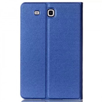 Чехол книжка подставка на поликарбонатной непрозрачной основе для Samsung Galaxy Tab E 9.6 Синий