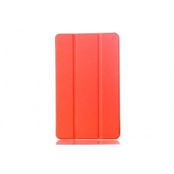 Сегментарный чехол книжка подставка на поликарбонатной основе для Samsung Galaxy Tab S 8.4 Оранжевый
