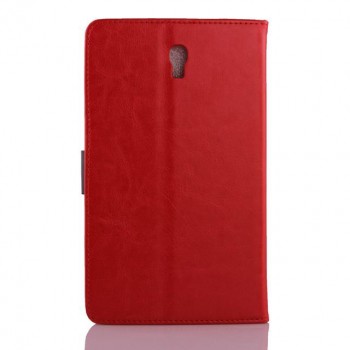 Глянцевый водоотталкивающий чехол книжка подставка на силиконовой основе с отделениями для карт и магнитной защелкой для Samsung Galaxy Tab S 8.4 Красный