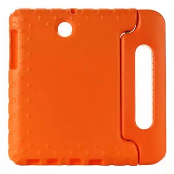 Ударостойкий детский силиконовый гиппоалергенный чехол с подставкой для Samsung Galaxy Tab S2 9.7 Оранжевый