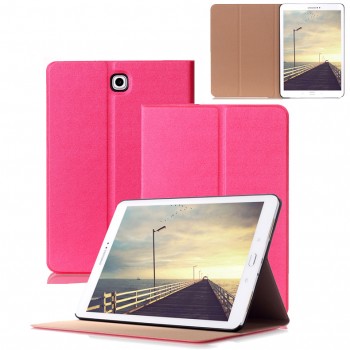 Чехол книжка подставка на поликарбонатной основе для Samsung Galaxy Tab S2 8.0 Пурпурный