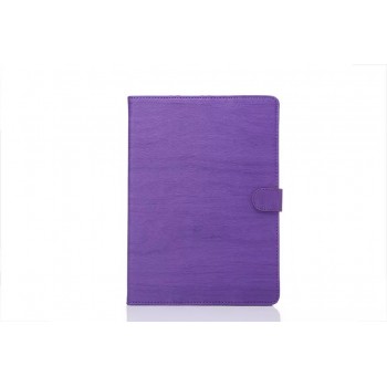 Чехол книжка подставка текстура Дерево на поликарбонатной основе с магнитной защелкой для Samsung Galaxy Tab S2 8.0 Фиолетовый