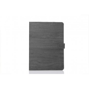Чехол книжка подставка текстура Дерево на поликарбонатной основе с магнитной защелкой для Samsung Galaxy Tab S2 8.0 Серый