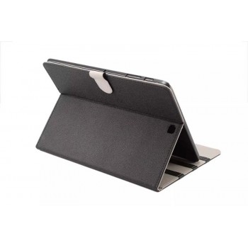 Чехол книжка подставка на поликарбонатной основе с магнитной защелкой для Samsung Galaxy Tab S2 8.0 Черный