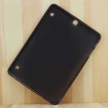 Силиконовый глянцевый непрозрачный чехол для Samsung Galaxy Tab S2 9.7 Черный