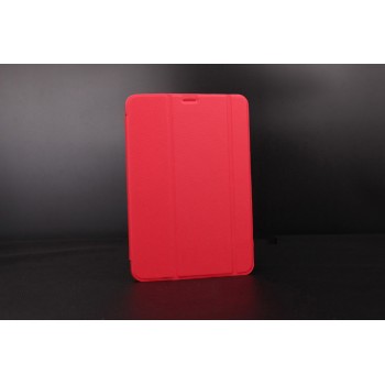 Сегментарный чехол книжка подставка на поликарбонатной непрозрачной основе для Samsung Galaxy Tab S2 9.7 Красный