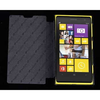 Кожаный чехол горизонтальная книжка для Nokia Lumia 1020 Черный