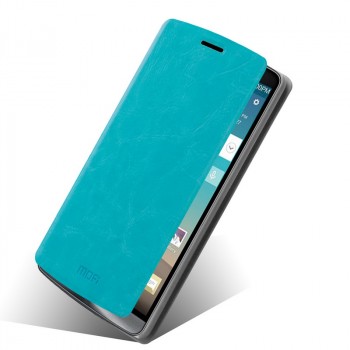 Чехол флип подставка водоотталкивающий для LG G3 (Dual-LTE) Голубой