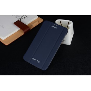Чехол флип подставка сегментарный для Samsung Galaxy Tab 3 Lite Синий