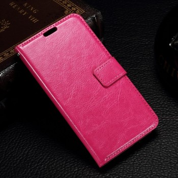 Чехол портмоне подставка с магнитной защелкой для Microsoft Lumia 550 Пурпурный