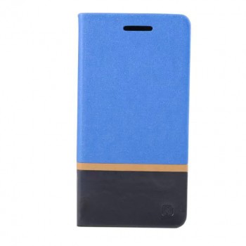 Дизайнерский чехол флип подставка на силиконовой основе с отделением для карты для Huawei Y625 Синий