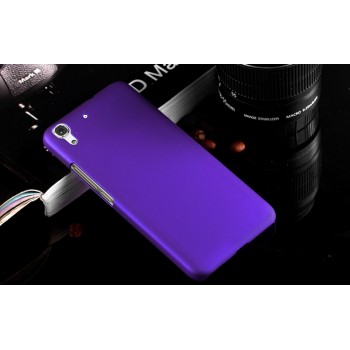 Пластиковый матовый непрозрачный чехол для Huawei Y6 Фиолетовый