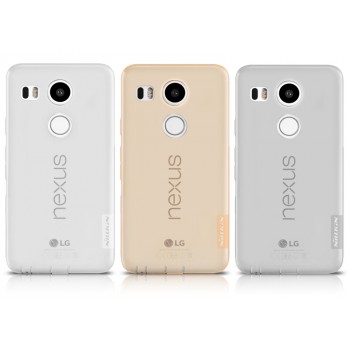 Силиконовый матовый полупрозрачный чехол повышенной защиты для Google LG Nexus 5X