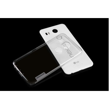 Силиконовый матовый полупрозрачный чехол повышенной защиты для Google LG Nexus 5X Серый