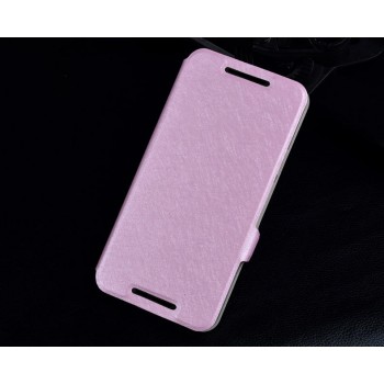 Чехол флип подставка на силиконовой основе с магнитной защёлкой текстура Золото для Google LG Nexus 5X Розовый