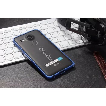 Металлический бампер для Google LG Nexus 5X Синий