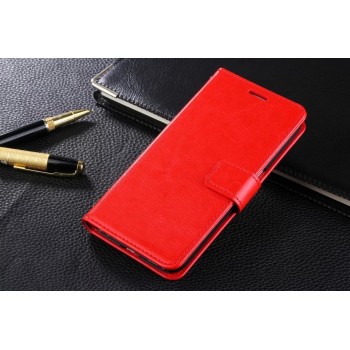 Глянцевый чехол портмоне подставка с защелкой для Samsung Galaxy S6 Edge Plus Красный