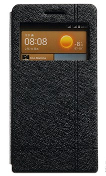 Чехол флип с окном вызова для Huawei Ascend G6 Черный