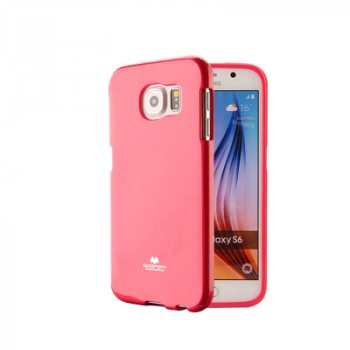Силиконовый глянцевый непрозрачный чехол для Samsung Galaxy S6 Edge Plus Пурпурный