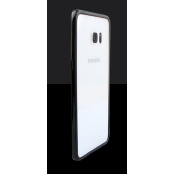 Двухкомпонентный бампер силикон/поликарбонат для Samsung Galaxy S6 Edge Plus Черный