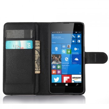 Чехол портмоне подставка с защелкой для Microsoft Lumia 650