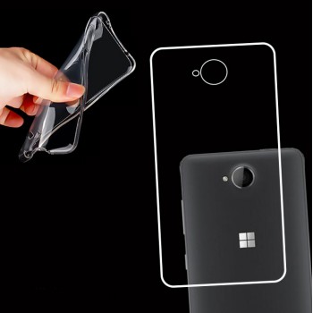 Силиконовый транспарентный чехол для Microsoft Lumia 650