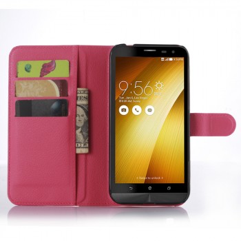 Чехол портмоне подставка с защелкой для Asus Zenfone Zoom Пурпурный