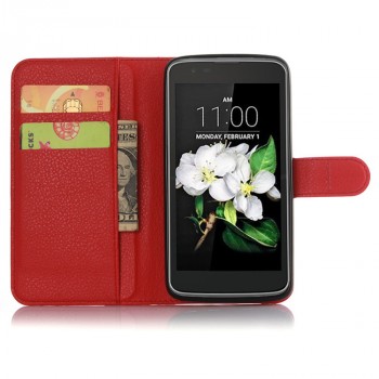 Чехол портмоне подставка с защелкой для LG K7 Красный