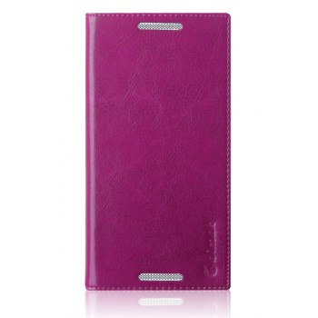 Вощеный чехол флип подставка на присоске для Lenovo Vibe X3 Фиолетовый