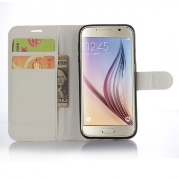Чехол портмоне подставка с защелкой для Samsung Galaxy S7 Белый