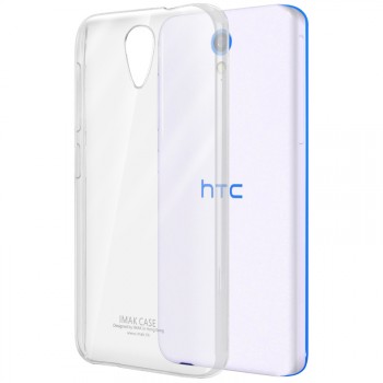 Пластиковый транспарентный олеофобный премиум чехол для HTC Desire 620