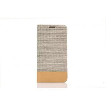 Текстурный чехол подставка на силиконовой основе с отделением для карты для Samsung Galaxy S7 Серый
