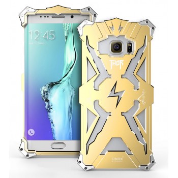 Металлический винтовой чехол повышенной защиты для Samsung Galaxy S7 Бежевый