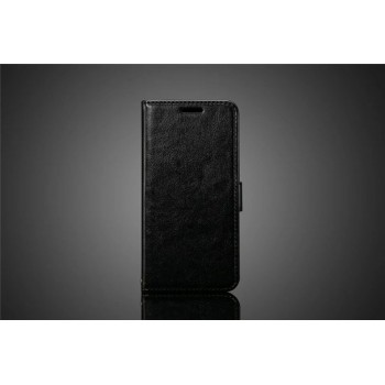 Глянцевый чехол портмоне подставка с защелкой для Samsung Galaxy S7 Черный