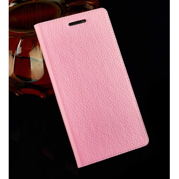 Чехол горизонтальная книжка подставка текстура Кожа для Xiaomi RedMi 3 Розовый