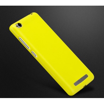 Силиконовый матовый непрозрачный чехол для Xiaomi RedMi 3 Желтый